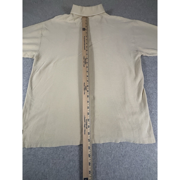 Tommy Bahama Polo Shirt Mens XL Beige Tan Cotton Short Sleeve Casual Classic - Picture 6 of 10